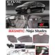 HONDA CIVIC FB 2012 - 2015 NINJA SHADES UV Proof Custom Fit Car Door Window Magnetic Sun Shades (5pcs)
