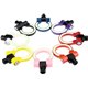 Fluorescence Luminous Glow in Dark Racing Car Front Rear Bumper Folding Screw-on Aluminum Towing Hook Ring Kits