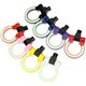 Fluorescence Luminous Glow in Dark Racing Car Front Rear Bumper Folding Screw-on Aluminum Towing Hook Ring Kits