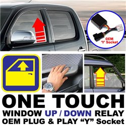 (MOST CARS) OEM Plug and Play "Y" Socket One Touch Window Automatic Up and Down Relay System