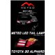 TOYOTA ALPHARD ANH30 2015 - 2017 METEO Black Cover Smoke Lens LED Light Bar Tail Lamp with Sequential Signal Light [TL-278-C1]