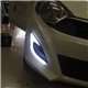 PERODUA AXIA E, G, SE Spec 2 in 1 LED Light Bar Fog Lamp Cover + Day Time Running Light DRL + Signal Light (EA)
