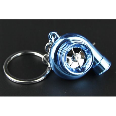 Turbo Keychain Key Ring with Spinnable turbine + Sounds + LED Light!