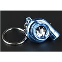 [Limited Edition] Turbo Keychain Key Ring with Spinnable turbine + Sounds + LED Light! (Sky Blue)