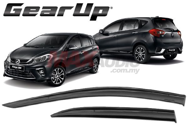 Buy PERODUA MYVI 2017 2018 GEAR UP Style 3 Injection Anti UN Light Smoke Black Door Visor
