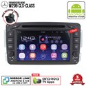 MERCEDES BENZ W209 CLS-CLASS SKY NAVI 7" FULL ANDROID Double Din GPS DVD CD USB SD BLUETOOTH IOS Mirror Link Player