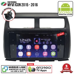 PERODUA MYVI ICON 2015 - 2016 SKY NAVI 7" FULL ANDROID Double Din GPS DVD CD USB SD BLUETOOTH IOS Mirror Link Player
