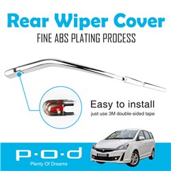 PROTON EXORA P.O.D Rear Window Wiper Chrome Cover Trim Fine ABS Plating [PO-268]