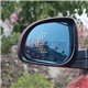 (MOST CARS) Anti Glare Blue Side Rearview Mirror with LED Turn Signal Indicator Arrow Light (Pair)