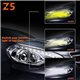 Z5 Tricolor Flip Chips 3000K 4300K 6000K Car Vehicle LED Headlight Bulb Conversion Kit with CAN-Bus System