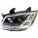 PROTON SAGA BLM, SE LED Starline Daytime Running Light Projector Head Lamp (Black Housing)