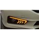 HONDA CITY GM6 2014 - 2016 Arrow Style White Blue LED Daytime Running Light Fog Lamp Cover with Yellow Signal