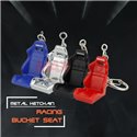 Mini Auto Racing Bride Style Car Seat Model Metal Tuning Fashion Styling Vehicle Keychain Keyring