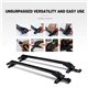 Universal Fit Aluminum Roof Luggage Rack Cross Bar Kit 90 ~ 120cm with anti-theft padlock  (Pair)