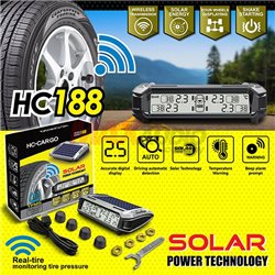 SOLAR POWER TECHNOLOGY HC188 Real Time Tire Pressure Monitoring System TPMS [HC-CARGO]