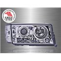 MERCEDES BENZ W201 C-Class 1982 - 1993 EAGLE EYES Chrome Housing Projector Head Lamp with Corner Lamp [HL-021-BENZ]