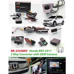 HONDA BRV 2015 - 2018 REDBAT OEM Plug and Play Front View Camera Kit with 3-Way Converter [RB-3355BRV]