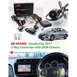 HONDA CITY GM6 Facelift 2017 - 2018 REDBAT OEM Plug and Play Front View Camera Kit with 3-Way Converter [RB-0044HC]