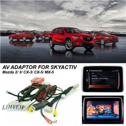 MAZDA 2/ 3/ CX3/ CX5/ MX5 SKY ACTIV LIHYEH AV Abaptor Add-on Interface with Rear View Camera + Mirror Link and Other Features