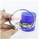 SAMCO SPORT Blue 3 Layer Silicone Straight Coupler Hose Tube with ZAP Stainless Steel Ring Adapter Hose Clamp (2.5inch)