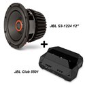 (2in1) JBL S3-1224 12" 1500W Series III Component Subwoofer + JBL Club 5501 2 Ohms 550W Monoblock Amplifier