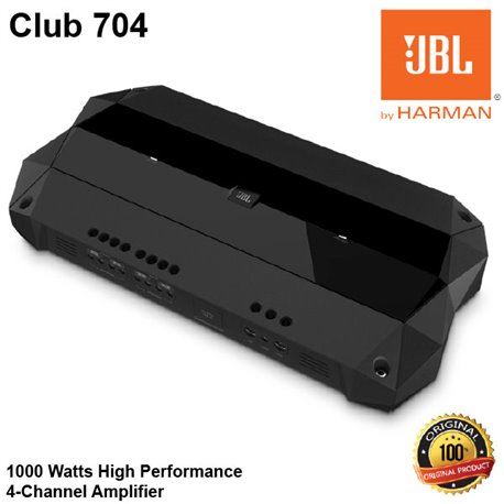 JBL Club 704 1000 Watts High Performance 4-Channel Car Audio Amplifier