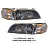 TOYOTA COROLLA AE101 1994 - 1999 Crystal Black Head Lamp (Pair)