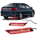 HONDA CITY GM6 Facelit 2017 - 2018 Rear Bumper Reflector LED Warning Brake Light