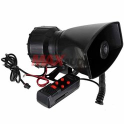 Police/ Ambulance/ Fire Alarm/ Emergency 100W 5 Tone Sound Car Vehicle Siren Horn with Microphone PA Speaker System
