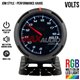 JDM Style Volts Voltage 2.5" RGB Multi-color LED Smoke Lens Racing Performance Gauge Meter