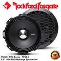 ORIGINAL ROCKFORD FOSGATE PUNCH PRO USA PPS4-6 100W RMS 6.5" MIDRANGE SPEAKER SET