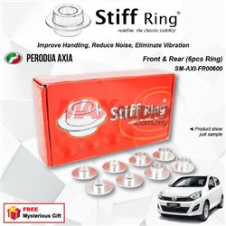 PERODUA AXIA STIFF RING T6 Aluminium Rigid Collar Anti Vibration Redefine Subframe Chassis Stability Tuning Kit