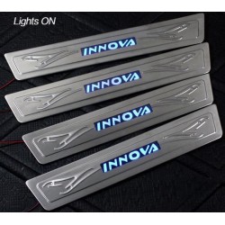 TOYOTA INNOVA 2008 ~ 2013 Stainless Steel LED Door Side Sill Step Plate Made In Taiwan