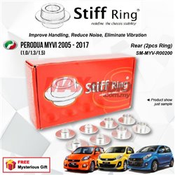 PERODUA MYVI (1.0/1.3/1.5) 2005 - 2017 STIFF RING T6 Aluminium Rigid Collar Anti Vibration Subframe Chassis Stability Tuning Kit