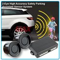Universal 2-Eye High Accuracy Safety Reverse Parking Assistant Sensor System with Buzzer Siren Sound (Black)