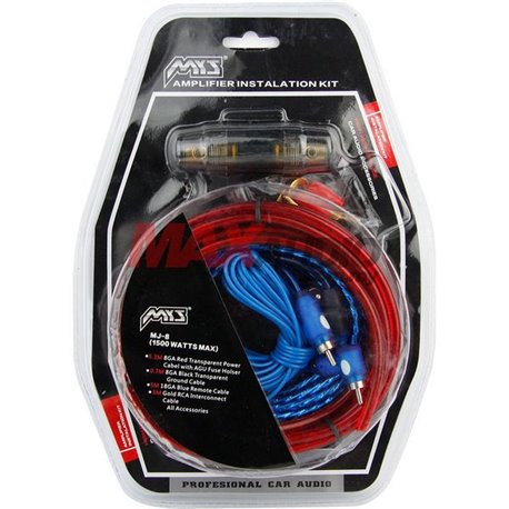 thumbnail interactive-video image 1 of GEARZAAR 8 Gauge 1500W Car Audio Amplifier Wiring Kit With RCA Subwoofer Cable 1 of 4