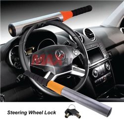 Baseball Bat Style Safety Guard Tempered Steel Shaft Steering Wheel Lock