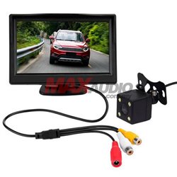 4.3" Inch TFT LCD Auto Parking System HD Rearview Monitor with 170 Degree 4 LED Night Vision Car Rear View Camera