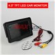 4.3" Inch TFT LCD Auto Parking System HD Rearview Monitor with 170 Degree 4 LED Night Vision Car Rear View Camera