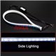 Flexible Switchback 60cm Slim side LED Strip Light Headlight DRL Sequential (Pair)