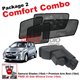 [Comfort Combo] PERODUA MYVI 2005 (4pcs) SAMURAI SHADES + (1set) Premium Arm Rest with USB Extention