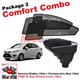 [Comfort Combo] PROTON PERSONA 2016 (4pcs) SAMURAI SHADES + (1set) Premium Arm Rest with USB Extention