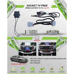 HONDA ACCORD 2013 - 2015 AUDIOLAB Plug and Play Park Brake Bypass Cable TV Free Socket Cable [AL-171]
