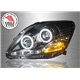 TOYOTA VIOS 2007 - 2012 EAGLE EYES Extreme LED Light Ring Starline DRL Projector Head Lamp (Pair) [HL-123-2]