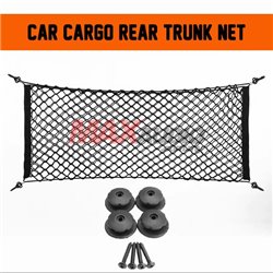 Nylon Plastic Black Car Storage Bag Truck Rear Cargo Net Luggage Organizer Hook Pouch