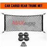 Nylon Plastic Black Car Storage Bag Truck Rear Cargo Net Luggage Organizer Hook Pouch