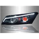 HONDA ACCORD 8th Gen 2008 - 2012 4D LED Light Bar DRL Red Demon Eyes Projector Head Lamp with Sequential Signal (Pair) [HL-226-1