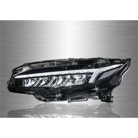 HONDA CIVIC FC 2016 - 2019 Light Bar DRL LED Head Lamp with Sequantial Signal (Pair) [HL-239-SQ]