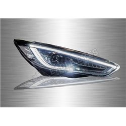 FORD FOCUS 2011 - 2018 Projector Black LED Head Lamp (Pair) [HL-232]