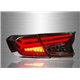 HONDA ACCORD 2018 - 2020 Black & Red Line Lens LED Sequential Signal Tail Lamp (Pair) [TL-316]